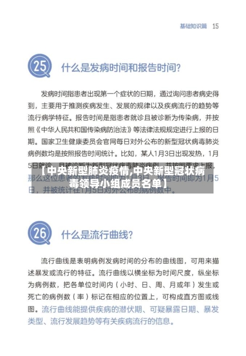 【中央新型肺炎疫情,中央新型冠状病毒领导小组成员名单】